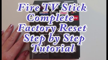 Fire TV Stick How to do a Complete Step by Step Factory Reset