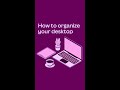 Messy desktop? More like magical 🤩 #Shorts #desktop #organizationhacks #canva #canvahack #designhack