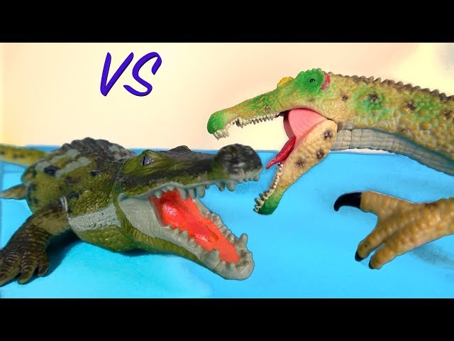 DEINOSUCHUS Terror Crocodile vs HYPO SPINOSAURUS