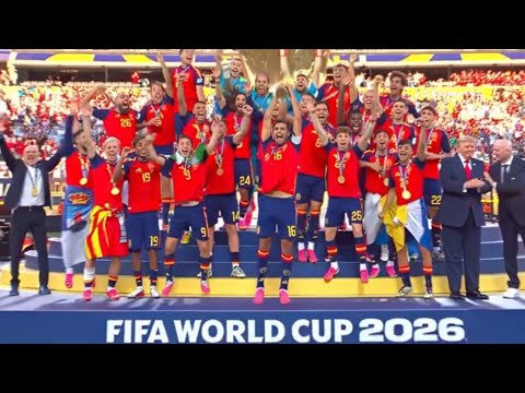 Spain🇪🇸 Lifts World Cup Trophy 🏆/FIFA World Cup 2026.