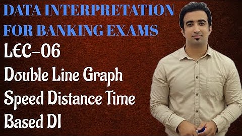 Data Interpretation - Double  Line  Graph Speed Distance Time Based DI FOR Jkbank | IBPS | IBPS-RRB