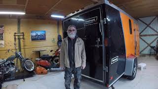 Cargo Camper Trailer Ramp Door Patio Deck Installation