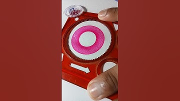 How Many Rotations Did The Pen Make In Total ?? Drawing Beautiful Spirograph Design With Pen #shorts