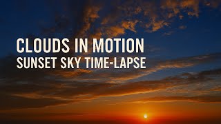 Clouds in Motion: A Stunning Time-Lapse Before Sunset 4K