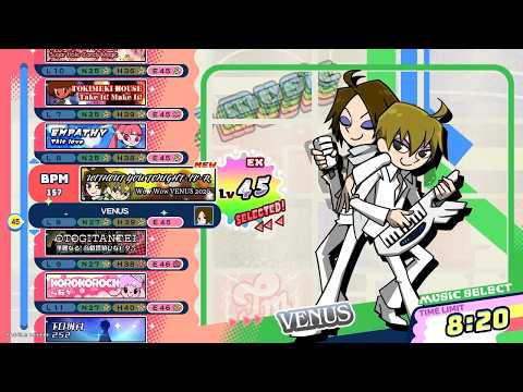 [pop'n music High☆Cheers!!] ウィザウチュナイ-クアトロ-R/Wow Wow VENUS 2026 EX 正規フルコン/鏡クリア