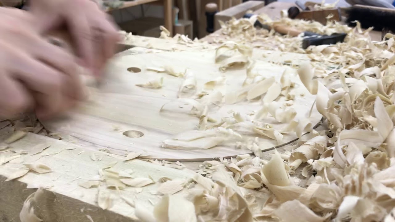 밀킹스툴 좌판 카빙 - Compass plane, Travisher