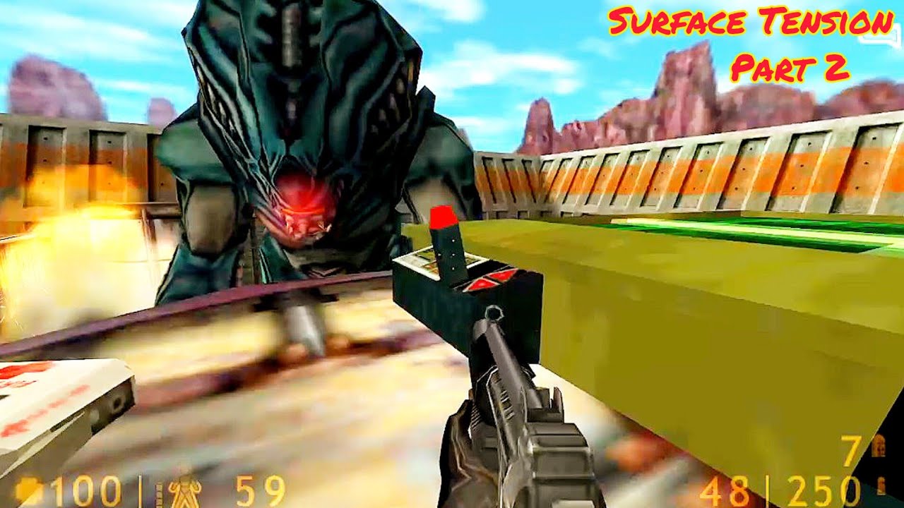 Half-Life (1998) – Chapter 12: Surface Tension Part 2 | Intense Alien & HECU Battle! No Commentary
