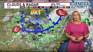 Tracking a cold front, then a big temperature change!
