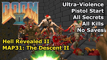 Doom II: Hell Revealed II - MAP31: The Descent II (Ultra-geweld 100%)