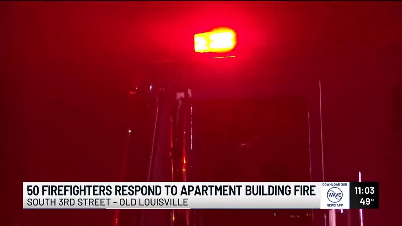 50 firefighters respond to apartment building fire in Old Louisville ...