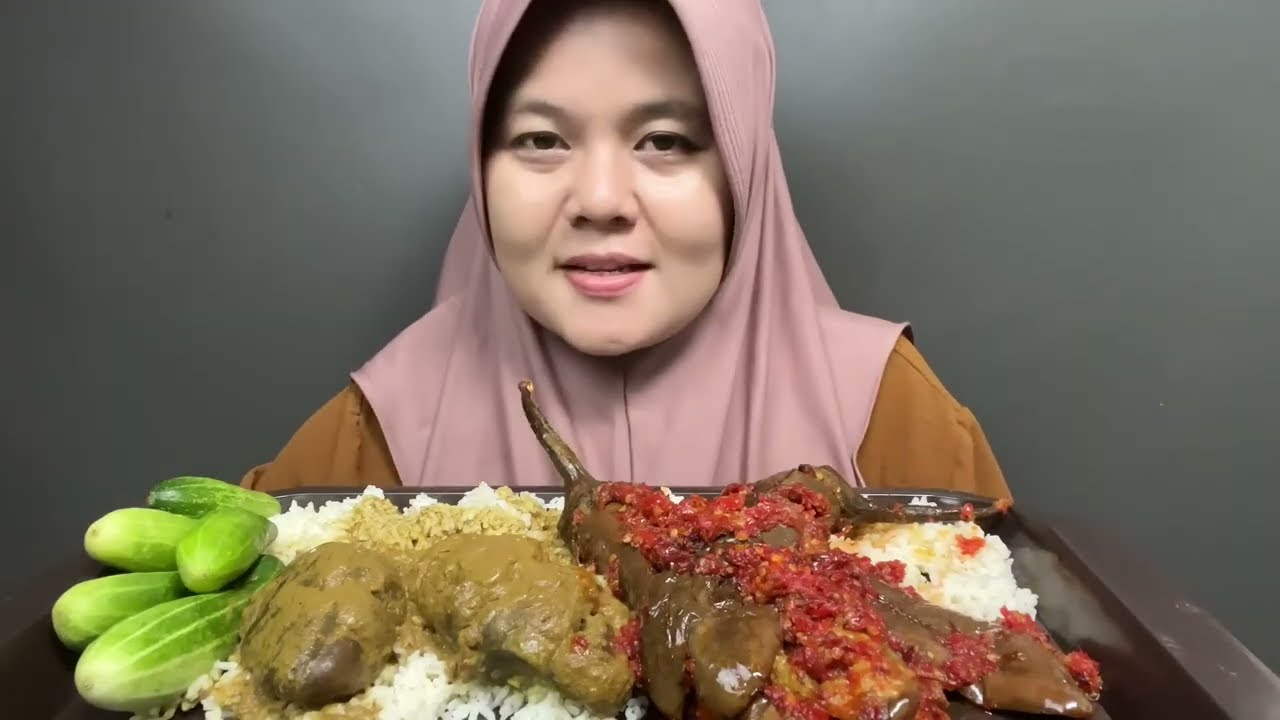 JADI BEGINI RASA GINJAL SAPI!! BALADO TERONG, GINJAL SAPI MUKBANG YANG LEBIH NIKMAT