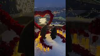 Snowy Winter Proposal in Budapest | Romantic Engagement
