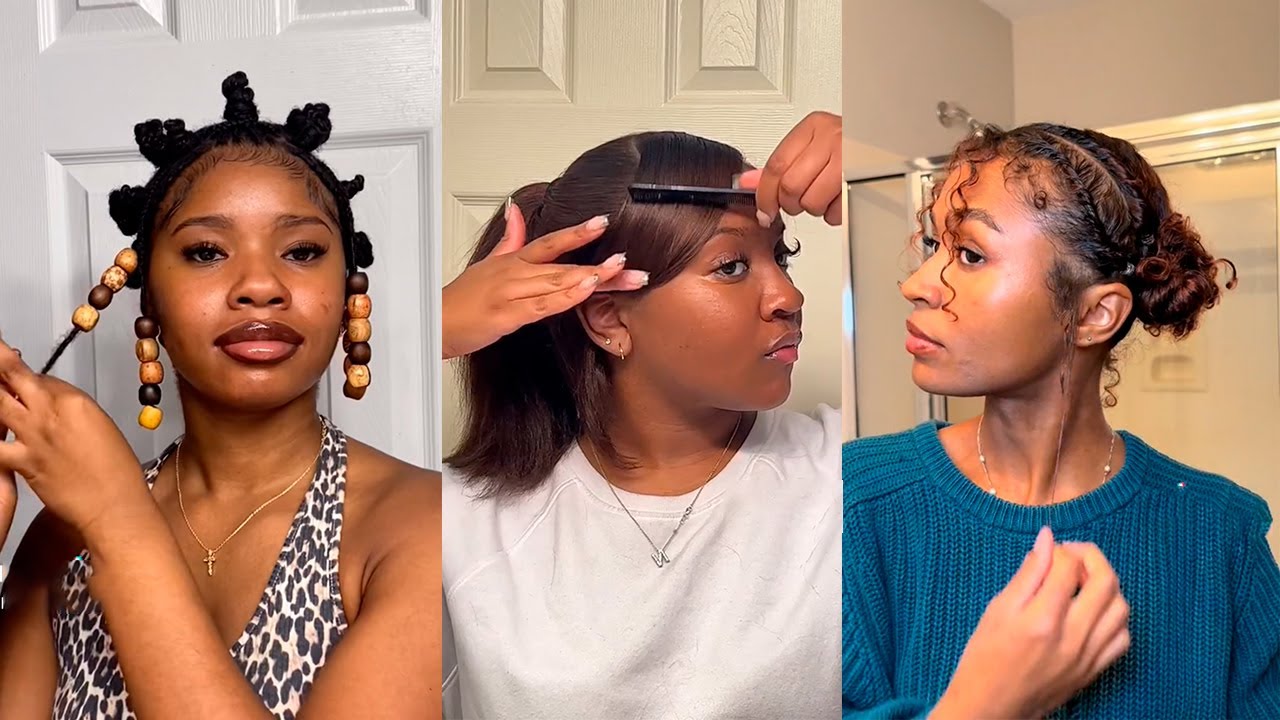 Easy Gorgeous 4c Natural Hairstyles Compilation 💞 Viral Black Hair TikToks