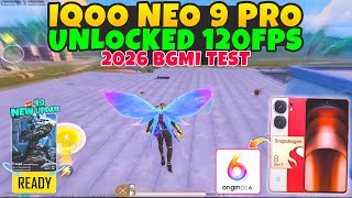 🔥iQOO Neo 9 Pro 5G BGMI 120fps ( After Update OriginOS 6 ) Test with Fps Meter