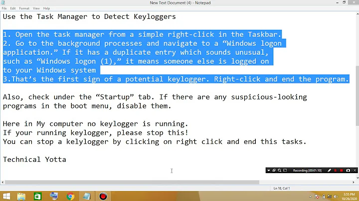 How To Detect Keyloggers in Windows 7/ 8/ 8.1/ 10?