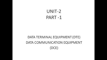 DTE AND DCE  IN HINDI