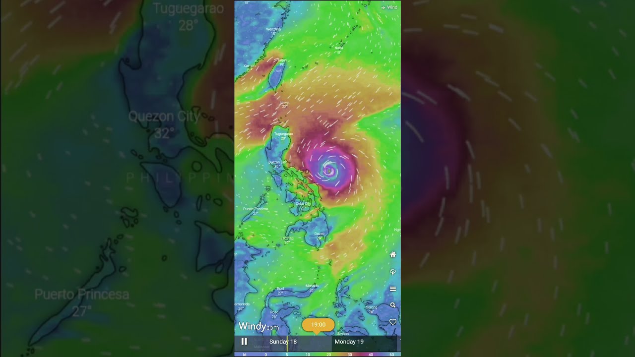 Typhoon Surigae 2021 in Windy.com