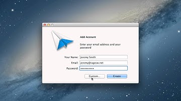 Setting Up Sparrow EMail With Your RAGE Web Hosting E-mail Address
