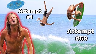 Hardest Trick Ever Done On A Skimboard (Worlds First)