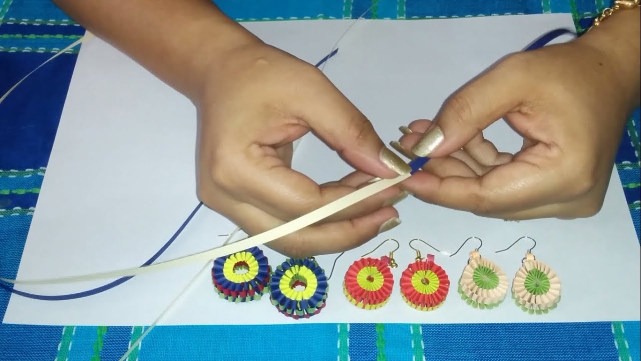 Paper Quilling Earrings Tutorial YouTube