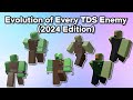 Evolution of every tds enemy 2024 edition  tower defense simulator roblox