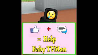 Tvman Father Helps Baby Tvman Study And Get The Good Grade 👍️