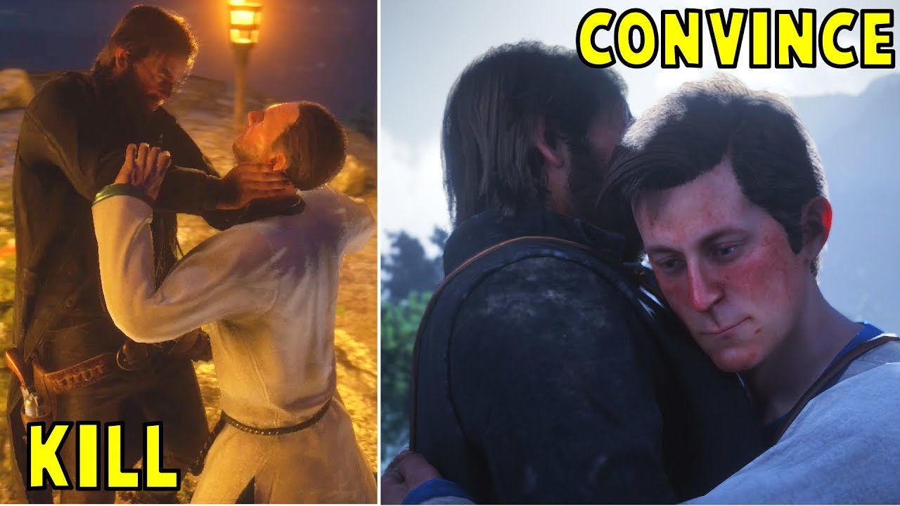 Arthur Spares vs Kills The Chelonian's Master -All Choices- Red Dead Redemption 2