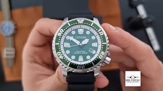 Unboxing 📦 Citizen Green Eco-Drive Promaster Diver (BN0158-18X)
