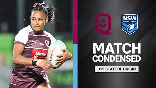 U19s Origin 2023 | QLD Maroons v NSW Blues | Match Condensed | NRLW