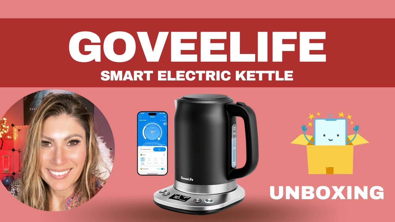 GoveeLife Smart Electric Kettle Temperature Control, WiFi Electric Tea  Kettle with Alexa Control, 1500W Rapid Boil, 2H Keep Warm, 1.7L BPA Free