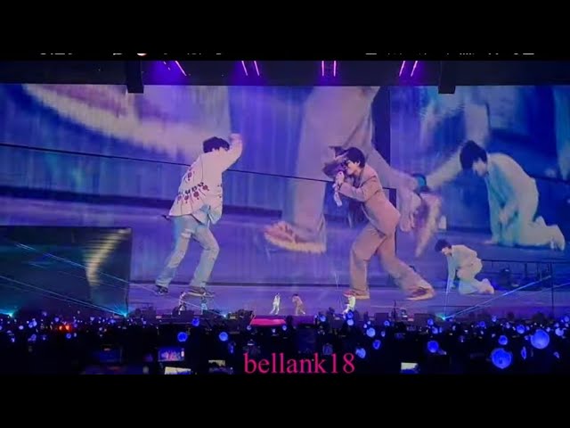 220416 JIN end ment ~ feels he is a burden 😔fancam 방탄소년단 BTS PTD on stage Las  Vegas Day 4 