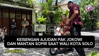 THE JOY OF PAK JOKOWI'S AIDE AND HIS FORMER DRIVER WHEN MAYOR OF SOLO