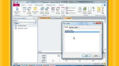 Chapter 5 - Part 2 - Creating a Query via Query Design View | Class 8 Computer