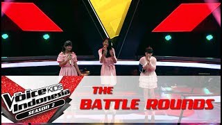 Nadine & Chainia & Raisa Putri 'Buktikan' | Battle Rounds | The Voice Kids Indonesia S2 GTV 2017