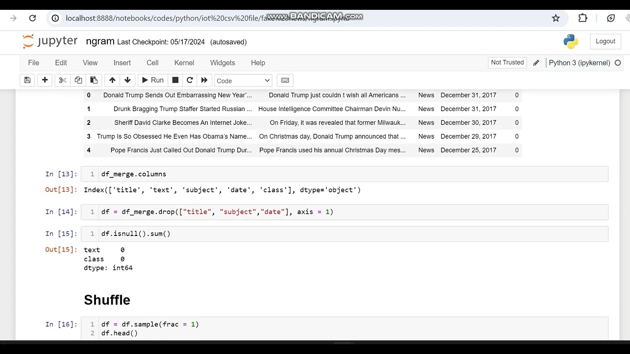 Fake news Detection with Support vector machine classifier Python Code from Scratch  #python #SVM