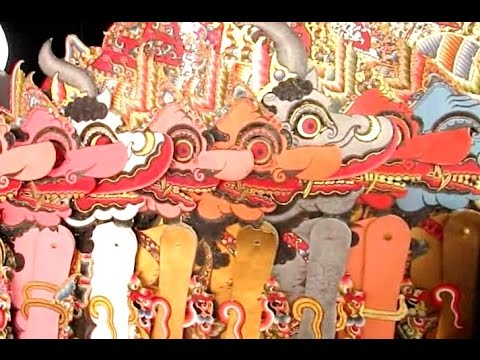 JAVANESE SHADOW PUPPET SETTING - Simpingan Wayang Kanan Kiri [HD] - YouTube