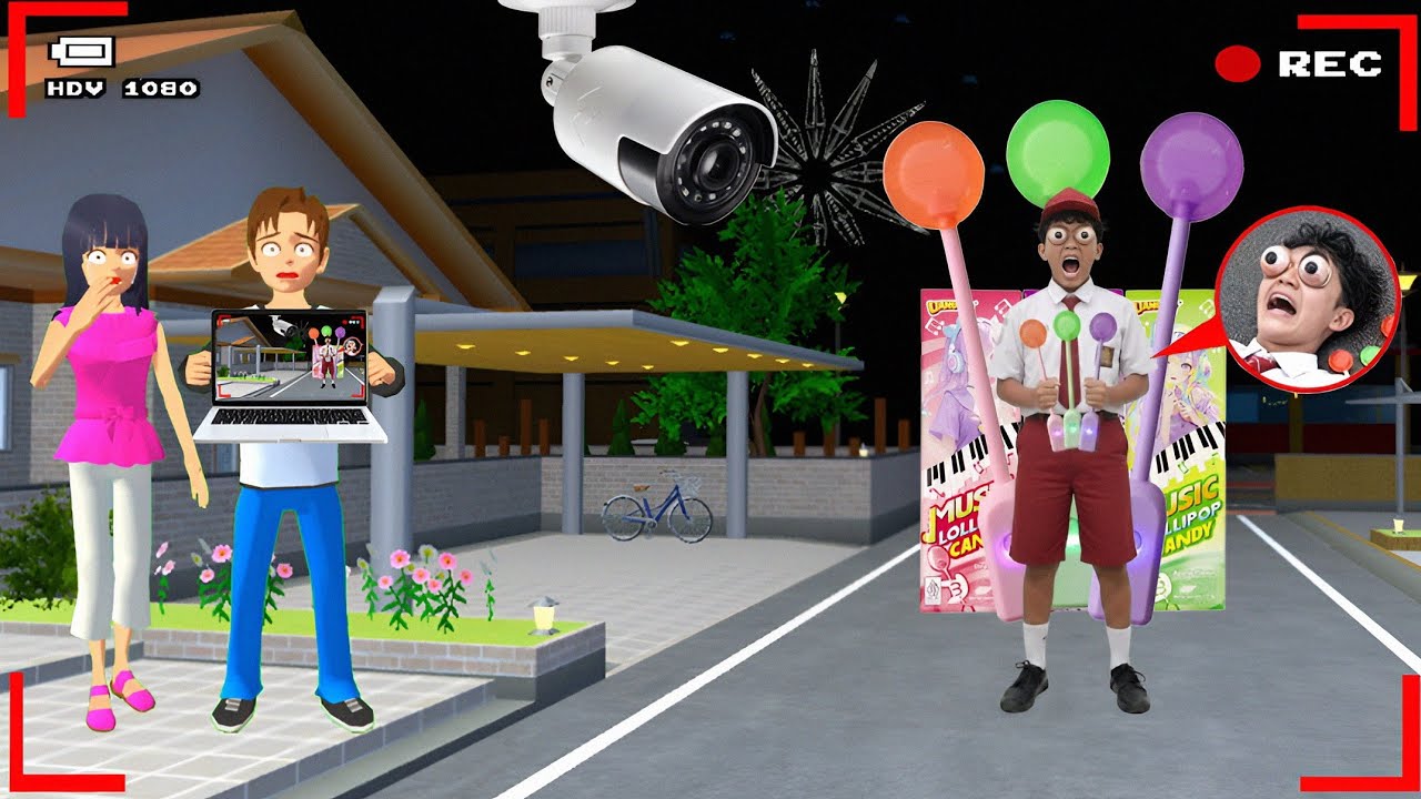 Yuta Mio Panik CCTV Merekam ANAK SD UPACARA KESURUPAN MUSIK LOLIPOP 😱| Sakura School Simulator
