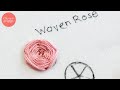 How to stitch a woven rose  beginner embroidery techniques