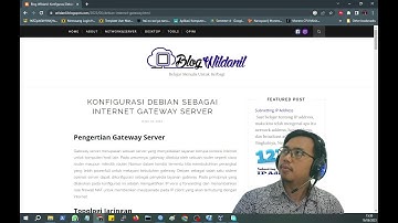 Tutorial Konfigurasi Debian Sebagai Gateway Internet