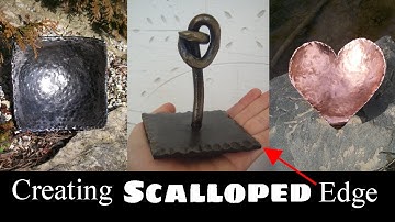 Creating the "Scalloped Edge" // Metal Texturing Techniques Taught by Blacksmith Roy Adams