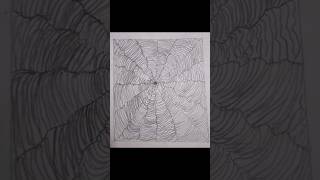 Radiating lines form a mesmerizing web of symmetry. #art #drawing #short #viral
