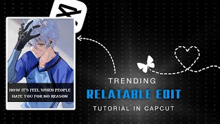 Celebrity How To Make ' Relatable Edit || Tutorial On Capcut  [In Easy Method] 💙 Profile
