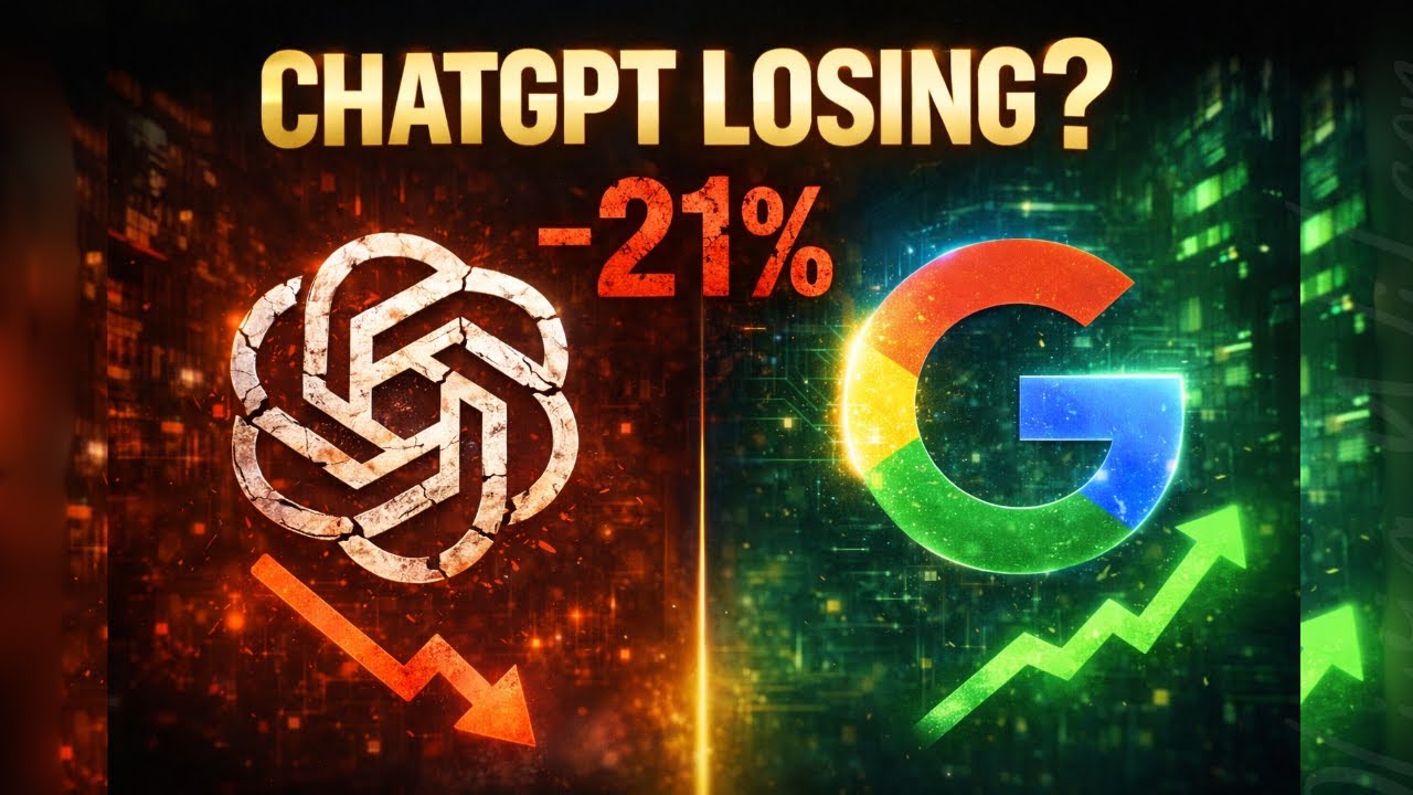 Google’s Gemini Just Crushed ChatGPT’s Market Share — Is OpenAI Doomed?