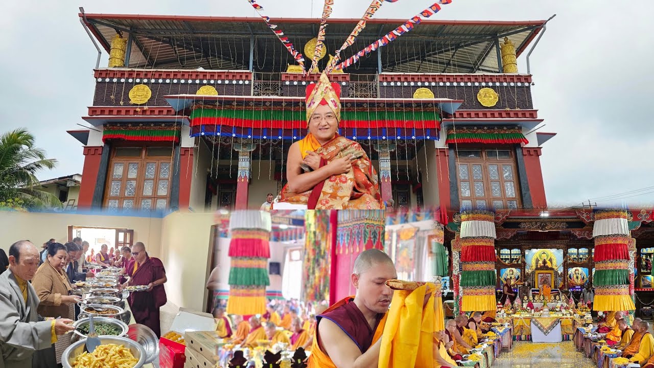 The birthday celebration of His Holiness the Sakya Gongma Rinpoche in Mundgod  South India 