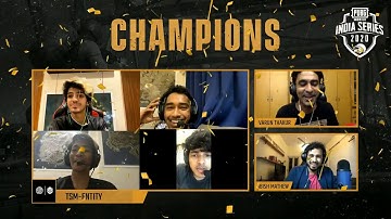 TSM-Entity Full interview after winning PMIS 2020 Final | PMIS 2020 Champions Interview | HD