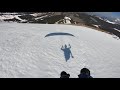 Speed Flying Between Snow Mountains In The French Alps