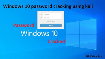 Cracking windows 10 password using Kali Linux