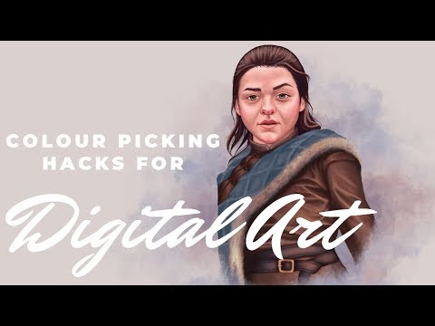 Painting Arya Stark in Procreate and Digital Painting Colour Tips and Tricks