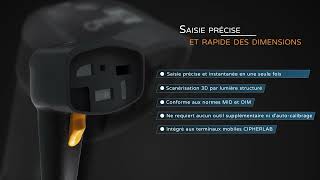 CipherLab 2565 3D Parcel Dimensioner (French)