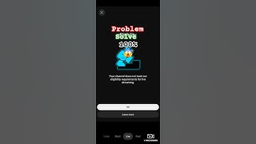 | your chanel does not meet our eligibility requirements for live streaming | 😱 problem solve 100% |